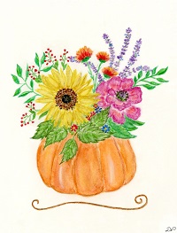 Pumpkin bouquet